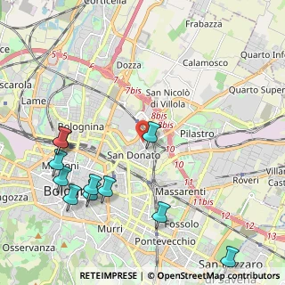 Mappa Via Edoardo Ferravilla, 40127 Bologna BO, Italia (2.68364)