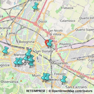 Mappa Via Edoardo Ferravilla, 40127 Bologna BO, Italia (2.8625)