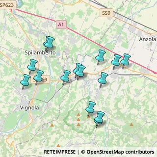 Mappa Via Papa Giovanni XXIII, 40053 Valsamoggia BO, Italia (3.90133)