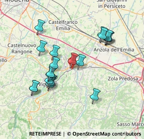 Mappa Via Papa Giovanni XXIII, 40053 Valsamoggia BO, Italia (7.13789)