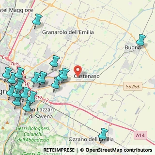 Mappa Via A. Einstein, 40055 Castenaso BO, Italia (6.0595)
