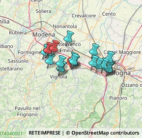 Mappa Via John Fitzgerald Kennedy, 40053 Valsamoggia BO, Italia (9.8025)