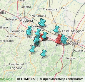 Mappa Via John Fitzgerald Kennedy, 40053 Valsamoggia BO, Italia (8.617)