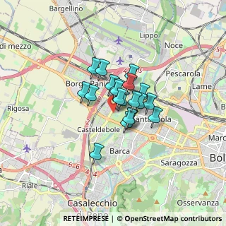 Mappa Via Aretusi, 40132 Bologna BO, Italia (0.967)