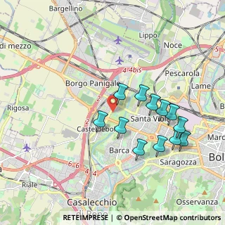 Mappa Via Aretusi, 40132 Bologna BO, Italia (1.82833)