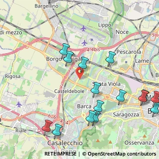 Mappa Via Aretusi, 40132 Bologna BO, Italia (2.73375)