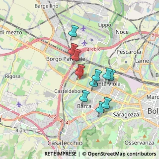 Mappa Via Aretusi, 40132 Bologna BO, Italia (1.38364)