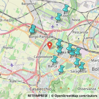 Mappa Via Aretusi, 40132 Bologna BO, Italia (2.12385)