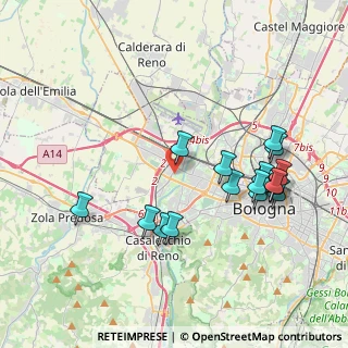 Mappa Via Aretusi, 40132 Bologna BO, Italia (4.11294)