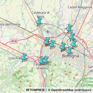Mappa Via Aretusi, 40132 Bologna BO, Italia (3.52583)