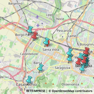 Mappa Via Elio Bernardi, 40133 Bologna BO, Italia (3.07778)