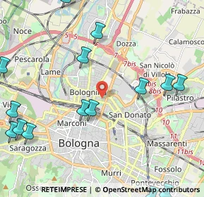 Mappa Via Pietro Lianori, 40128 Bologna BO, Italia (2.96933)