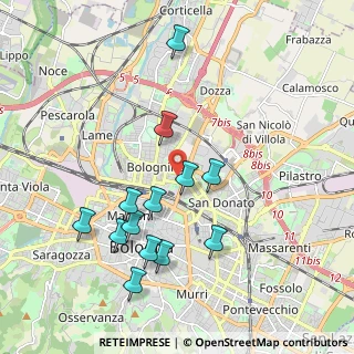 Mappa Via Pietro Lianori, 40128 Bologna BO, Italia (1.99615)