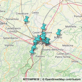 Mappa Via Pietro Lianori, 40128 Bologna BO, Italia (7.93583)