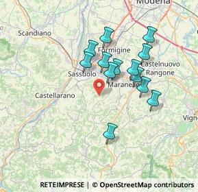 Mappa Via Nuova del Gazzolo, 41042 Fiorano modenese MO, Italia (6.12923)