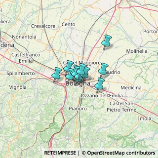 Mappa Via Marcantonio Franceschini, 40128 Bologna BO, Italia (6.03667)