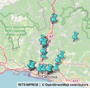 Mappa Via Paolo Gennaro, 16164 Genova GE, Italia (8.114)