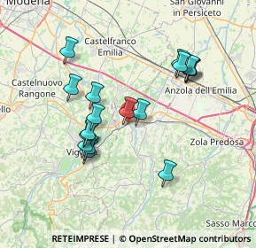 Mappa Via Gabella, 40053 Valsamoggia BO, Italia (6.76706)
