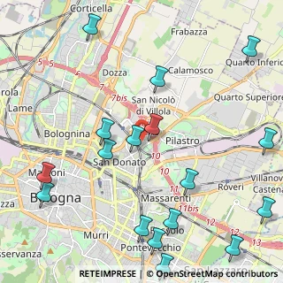 Mappa Via Carlo Goldoni, 40127 Bologna BO, Italia (2.87059)
