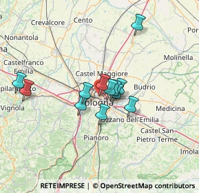 Mappa Via Tiberio Fiorilli, 40128 Bologna BO, Italia (10.46167)