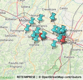 Mappa Via Prov. Ovest, 40053 Valsamoggia BO, Italia (11.349)