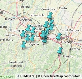 Mappa Via Prov. Ovest, 40053 Valsamoggia BO, Italia (9.27529)