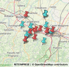 Mappa Via Prov. Ovest, 40053 Valsamoggia BO, Italia (10.891)