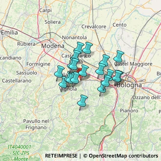 Mappa Via Caduti di Sabbiuno, 40053 Valsamoggia BO, Italia (9.3075)