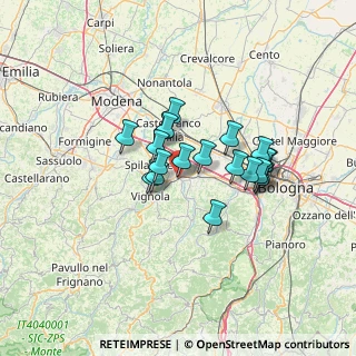 Mappa Via Caduti di Sabbiuno, 40053 Valsamoggia BO, Italia (10.138)