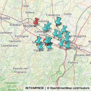 Mappa Via Caduti di Sabbiuno, 40053 Valsamoggia BO, Italia (10.4255)