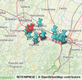 Mappa Via Caduti di Sabbiuno, 40053 Valsamoggia BO, Italia (9.807)