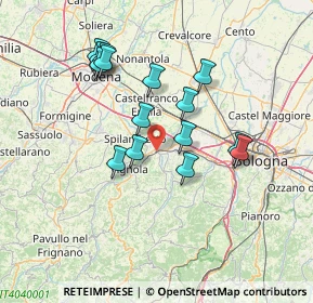 Mappa Via Caduti di Sabbiuno, 40053 Valsamoggia BO, Italia (13.10667)