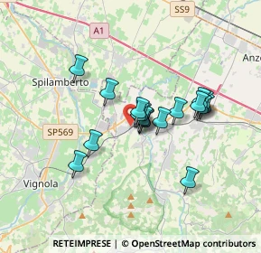 Mappa Via Caduti di Sabbiuno, 40053 Valsamoggia BO, Italia (2.61833)
