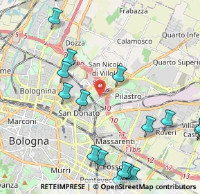 Mappa , 40127 Bologna BO, Italia (2.94167)