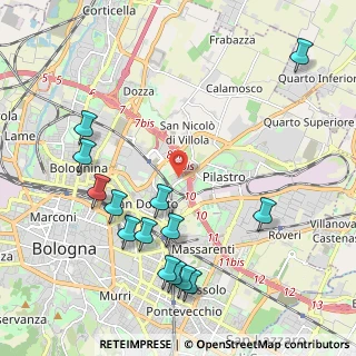 Mappa , 40127 Bologna BO, Italia (2.45143)