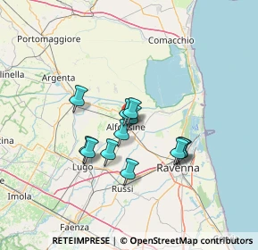 Mappa Via Guerrina, 48011 Alfonsine RA, Italia (10.4875)