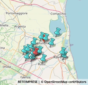 Mappa Via Guerrina, 48011 Alfonsine RA, Italia (12.267)