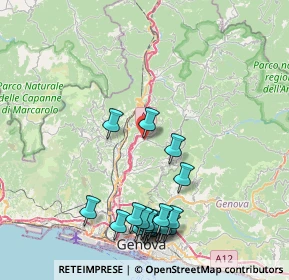 Mappa Pedemonte, 16010 Serra Riccò GE, Italia (9.6805)