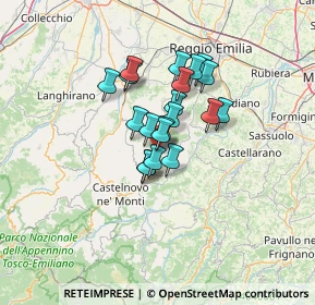 Mappa Via della Tintoria, 42034 Casina RE, Italia (8.886)