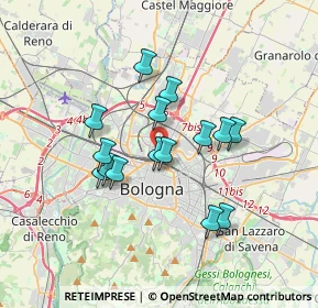Mappa Via Giacomo Matteotti, 40128 Bologna BO, Italia (2.89)