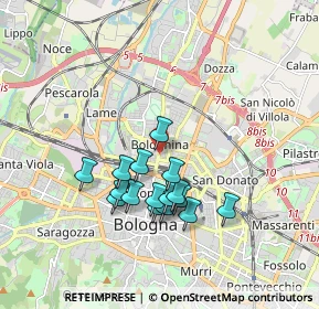 Mappa Via Giacomo Matteotti, 40128 Bologna BO, Italia (1.55438)