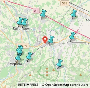 Mappa Via Spadetta, 40053 Valsamoggia BO, Italia (4.69727)