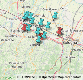 Mappa Via Spadetta, 40053 Valsamoggia BO, Italia (11.69833)