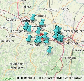 Mappa Via Spadetta, 40053 Valsamoggia BO, Italia (9.914)