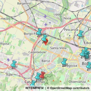 Mappa Parco dei Noci, 40132 Bologna BO, Italia (3.29615)