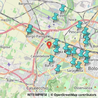 Mappa Parco dei Noci, 40132 Bologna BO, Italia (2.4345)