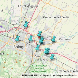 Mappa Via Italo Svevo, 40127 Bologna BO, Italia (3.12636)
