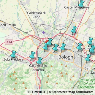 Mappa Via Emilia Ponente, 40133 Santa Viola BO, Italia (5.09929)