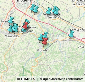 Mappa Via Vittorio Bachelet, 41057 Spilamberto MO, Italia (8.758)