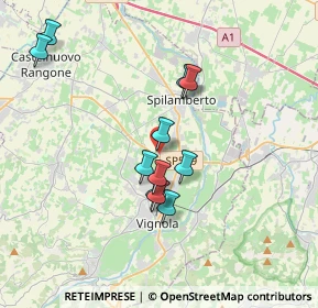 Mappa Via Vittorio Bachelet, 41057 Spilamberto MO, Italia (3.28)